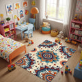 Modern Abstract rug, Abstract Forms Accent Carpet