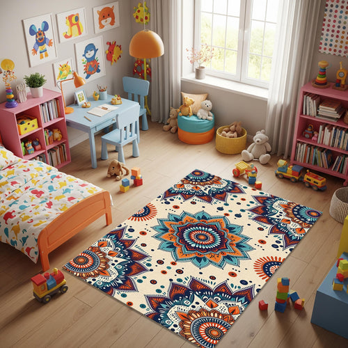 Modern Abstract rug, Abstract Forms Accent Carpet