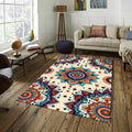 Modern Abstract rug, Abstract Forms Accent Carpet