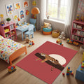 Tiger Rug Pink Rug Living Room Carpets Housewarming Gift Tibetian