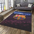 Barcelona Soccer Team Rug: Football Fan Gift