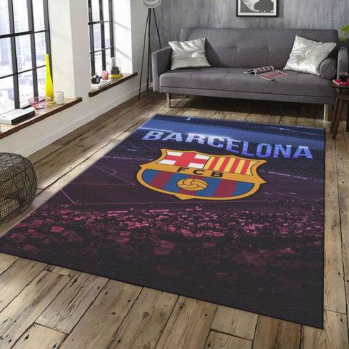 Barcelona Soccer Team Rug: Football Fan Gift