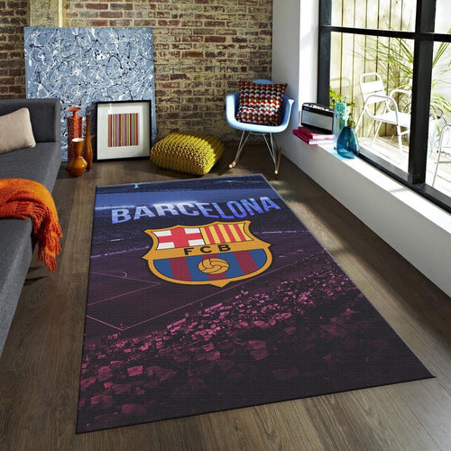 Barcelona Soccer Team Rug: Football Fan Gift