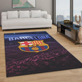 Barcelona Soccer Team Rug: Football Fan Gift