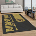 Barcelona Soccer Team Rug: Football Fan Gift, Soft Velvet Decor