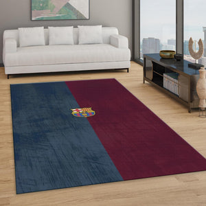 Barcelona Football Rug: Soccer Team Carpet, Sports Fan Gift