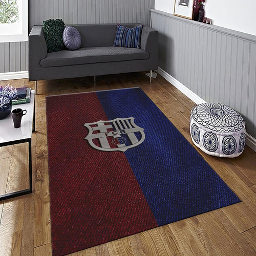 Barcelona Football Club Rug: Velvety Soft Soccer Team Carpet