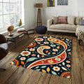 Modern Abstract rug, Abstract Forms Accent Carpet