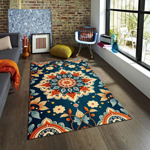Abstract rug, Abstract Forms Accent Carpet