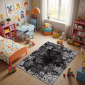 Floral Rug Abstract rug Abstract Forms Accent Carpet Rothko Style