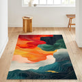 Abstract rug, Abstract Forms Accent Carpet