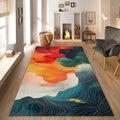 Abstract rug, Abstract Forms Accent Carpet