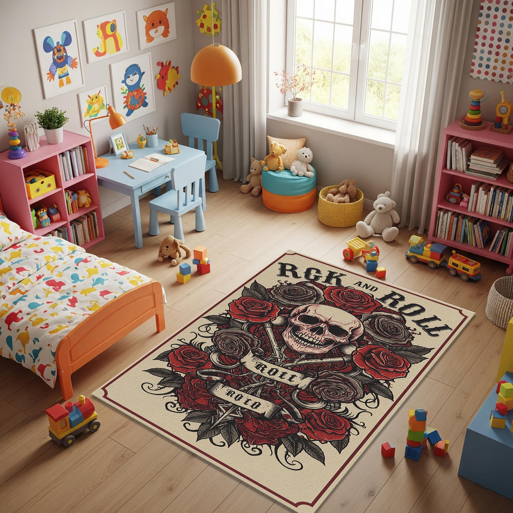 Guitar Rug Rock N Roll Music Music Rug Art Deco Rug Rock Bands