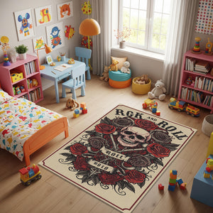 Guitar Rug Rock N Roll Music Music Rug Art Deco Rug Rock Bands