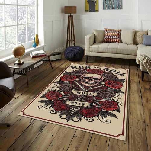 Guitar Rug Rock N Roll Music Music Rug Art Deco Rug Rock Bands