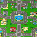 City Road Kids Play Rug, Nursery Decor, Road Playground