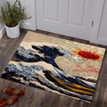 Japanese hokusai Rug, Nostalgic Rug, Gamer Rug, Japan Art, Retro