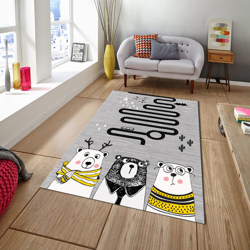 City Road Kids Play Rug, Nursery Decor, Road Playground