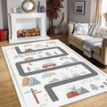 City Road Kids Play Rug, Nursery Decor, Road Playground