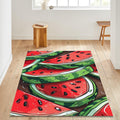 Watermelon Rug, Fruit Carpet, Abstract Area Rug, Colorful Room