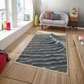 The Great Wave Rug, Japanese hokusai Rug, Nostalgic Rug, Japan