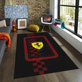Ferrari F1 Rug, Ferrari Car Rug: Finish Line Theme