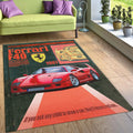 Ferrari F1 Rug, Ferrari F40 Car Rug: Custom Team Ferrari Carpet
