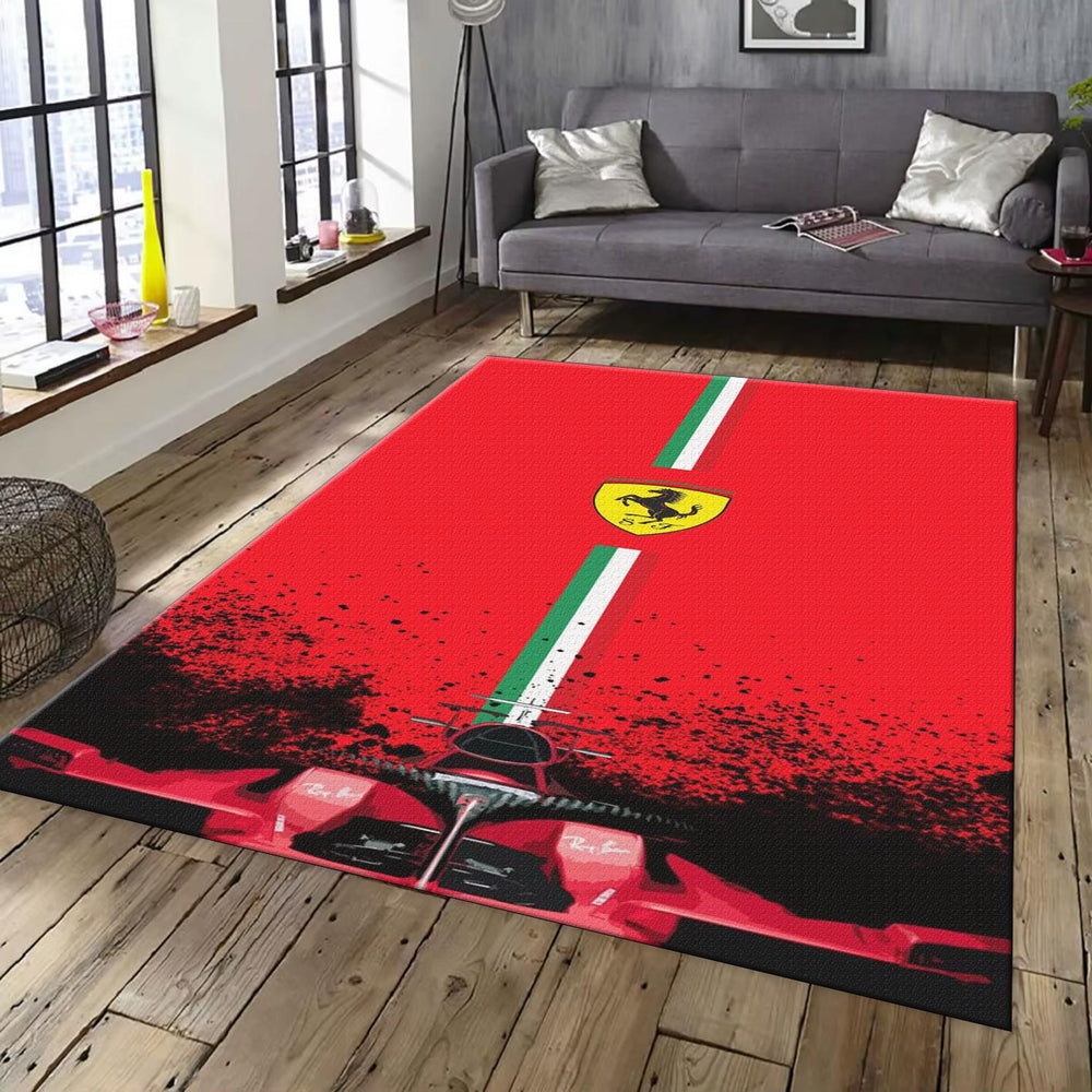Ferrari F1 Rug, Ferrari F40 Rug: Custom Car Lover Gift