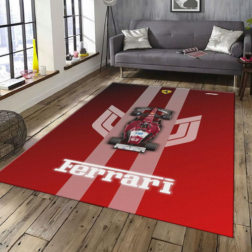 Ferrari F1 Rug, Ferrari F1 Racing Rug: Custom Team Car Carpet