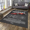 Ferrari F1 Rug Ferrari Rug Formula 1 Racing Carpet for Garage &