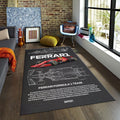 Ferrari F1 Rug Ferrari Rug Formula 1 Racing Carpet for Garage &