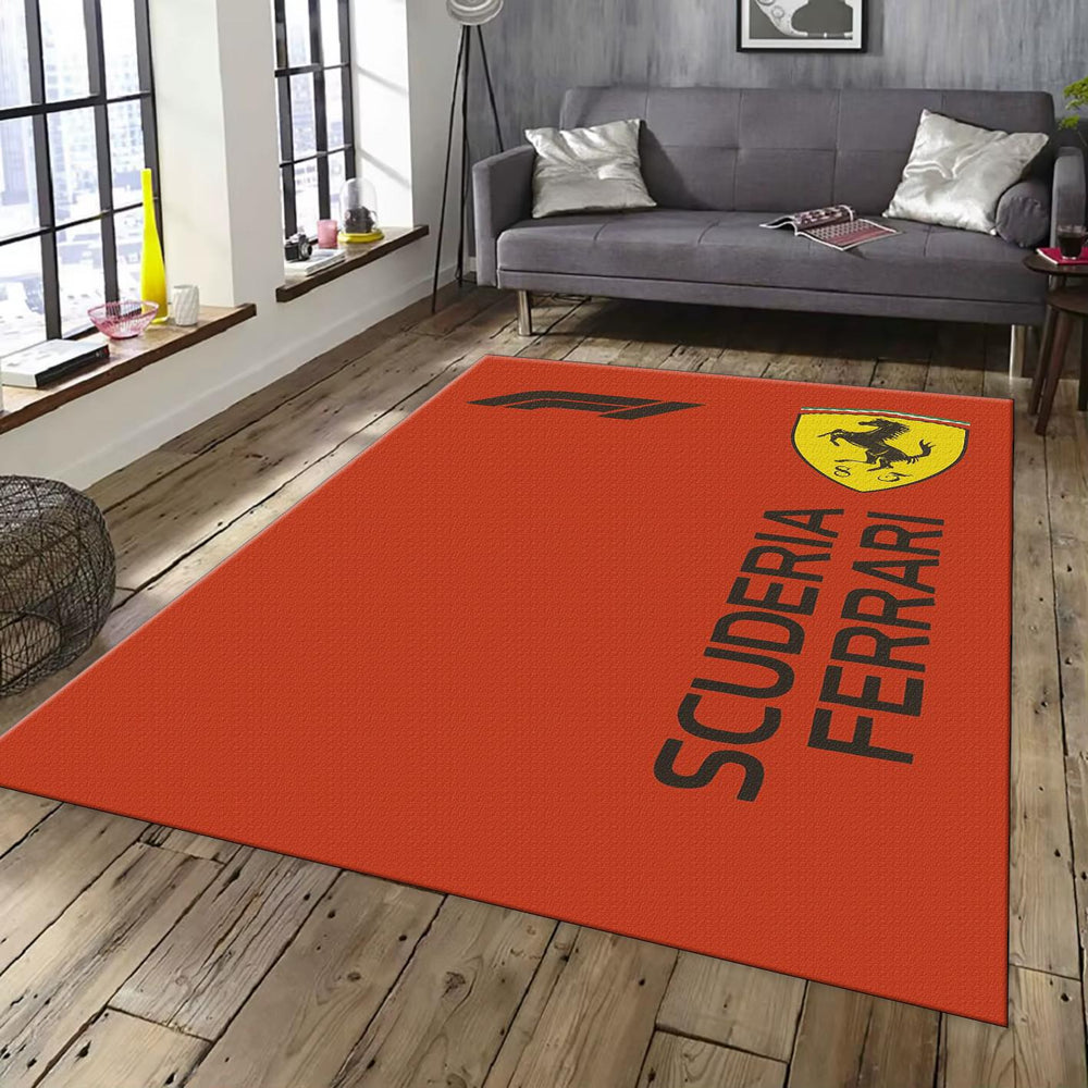 Ferrari F1 Rug Scuderia Ferrari Formula 1 Racing Carpet for