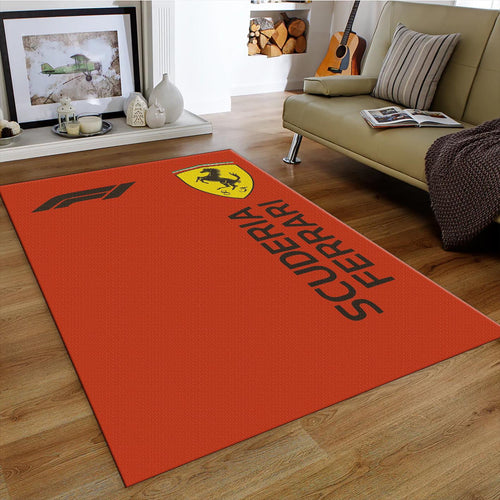 Ferrari F1 Rug Scuderia Ferrari Formula 1 Racing Carpet for