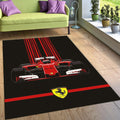 Ferrari F1 Rug Ferrari Formula Car Rug: Custom Team Racing Carpet