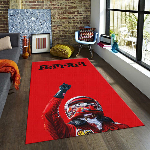 Ferrari F1 Rug, Ferrari Team Rug: Custom Racing Car Carpet