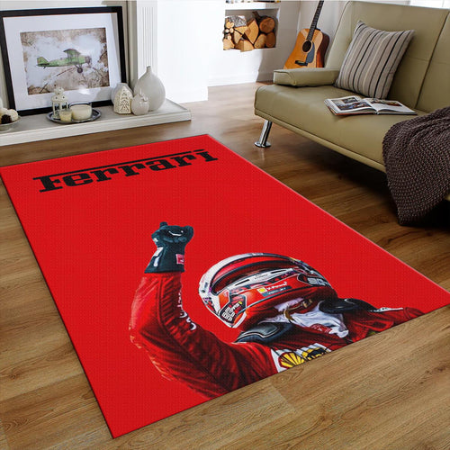Ferrari F1 Rug, Ferrari Team Rug: Custom Racing Car Carpet