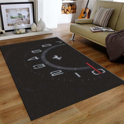 Ferrari F1 Rug Ferrari Speedometer Rug: Team Ferrari Custom