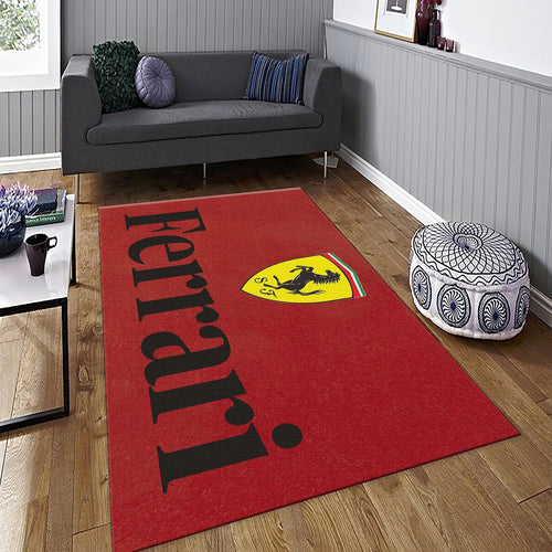 Ferrari F1 Rug, Ferrari Custom Rug: Velvety Soft Pile