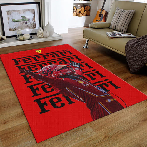 Ferrari F1 Rug Ferrari Rug Formula 1 Racing Carpet for Garage &