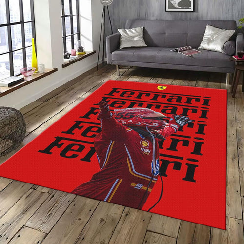 Ferrari F1 Rug Ferrari Rug Formula 1 Racing Carpet for Garage &
