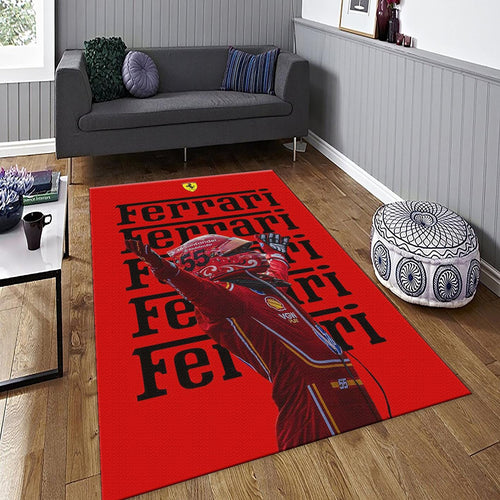 Ferrari F1 Rug Ferrari Rug Formula 1 Racing Carpet for Garage &