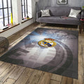 Real Madrid Rug, Real Madrid Football Rug: Vintage Logo