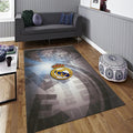 Real Madrid Rug, Real Madrid Football Rug: Vintage Logo