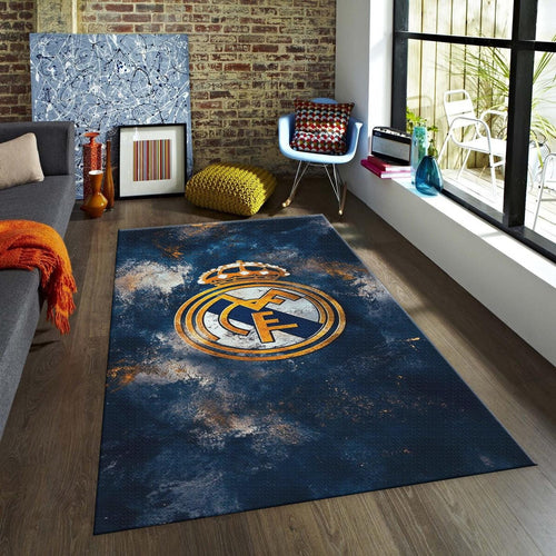 Real Madrid Rug, Real Madrid Football Rug: Vintage Style