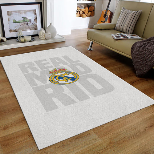 Real Madrid Rug, Real Madrid Football Rug: Vintage Style