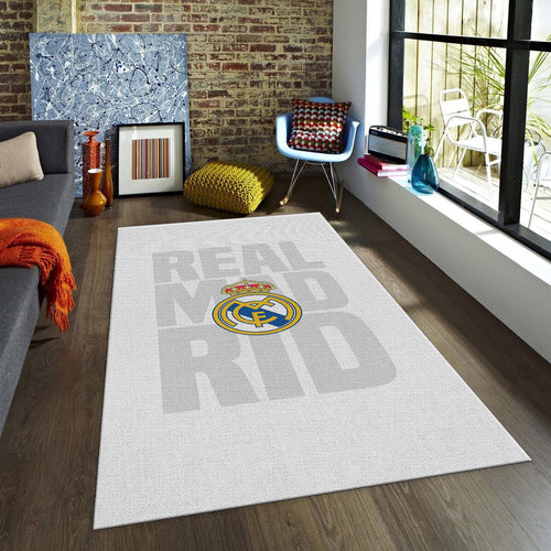 Real Madrid Rug, Real Madrid Football Rug: Vintage Style