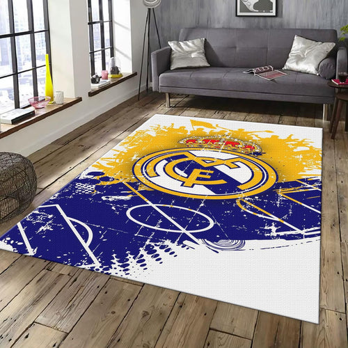 Real Madrid Rug, Real Madrid Football Rug: Vintage Style