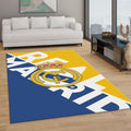Real Madrid Rug Real Madrid Football Rug: Vintage Cross