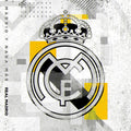 Real Madrid Rug Real Madrid Football Rug: Vintage Style Spray