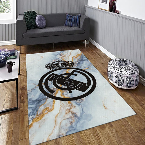 Real Madrid Rug Real Madrid Rug: Vintage Marble Football Team